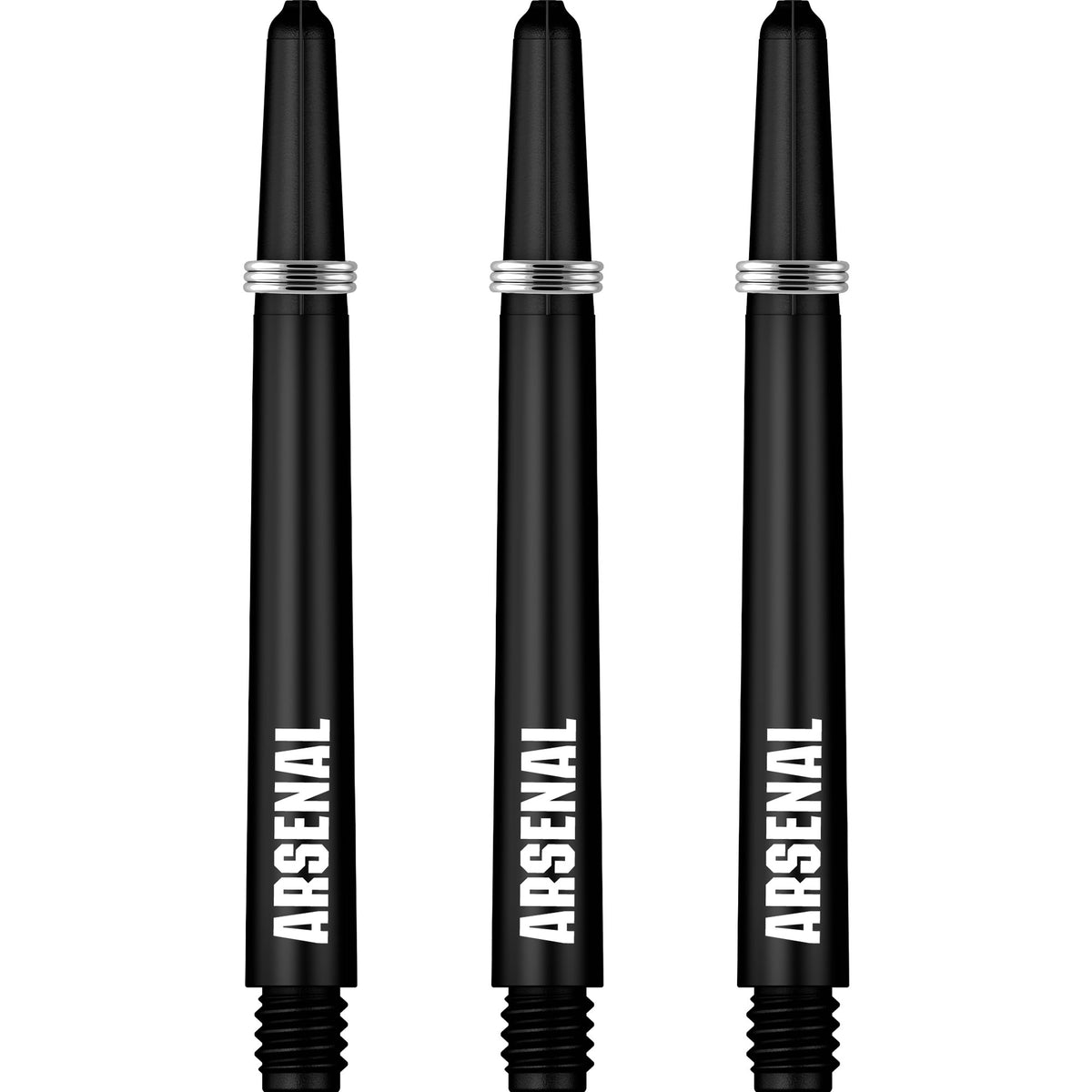 Arsenal FC Dart Shafts - Official Licensed - Dart Stems with Springs - The Gunners - Black