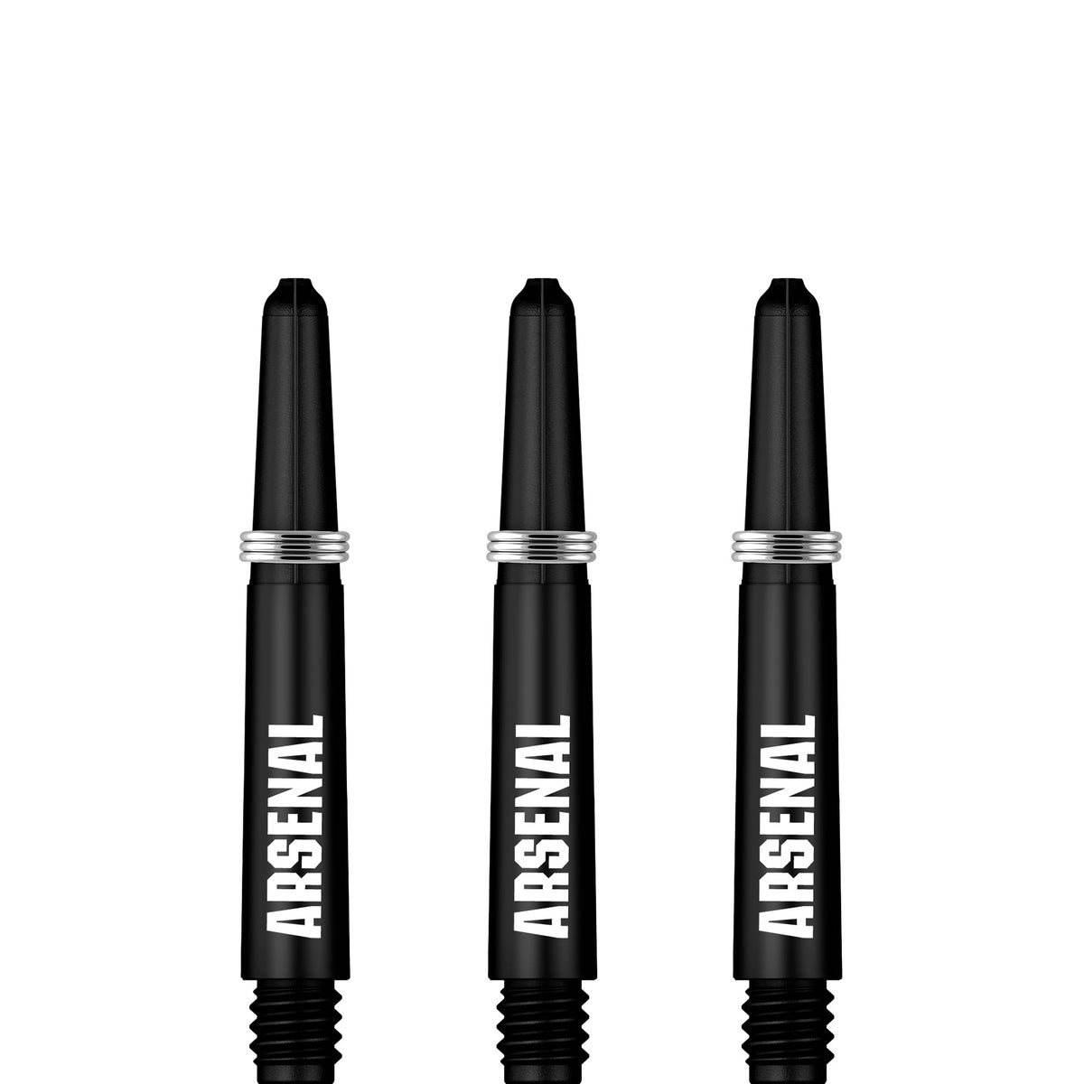 Arsenal FC Dart Shafts - Official Licensed - Dart Stems with Springs - The Gunners - Black