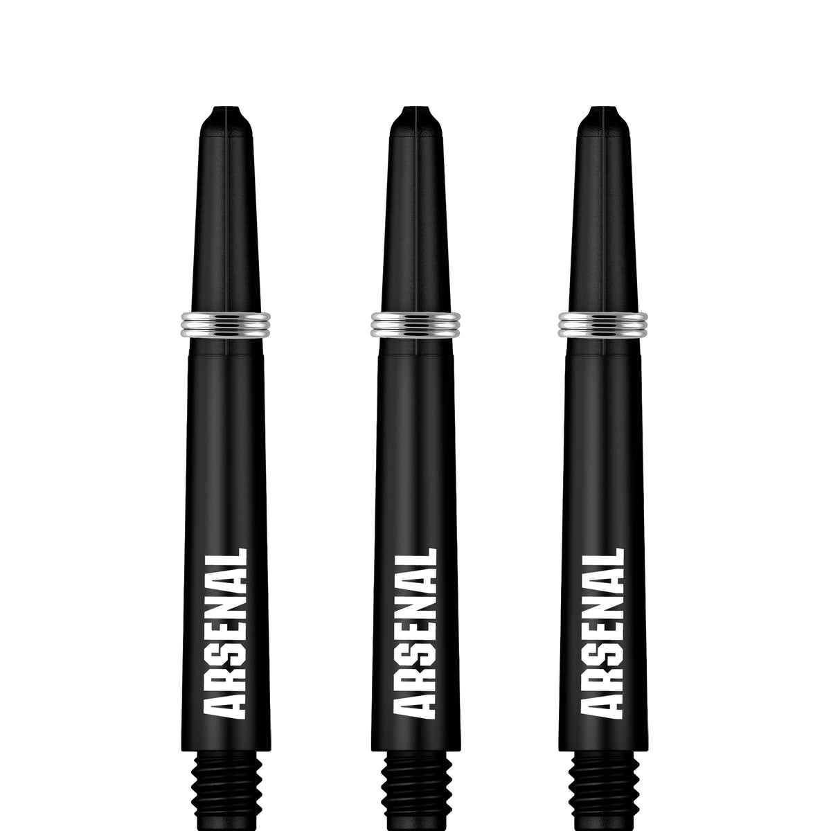 Arsenal FC Dart Shafts - Official Licensed - Dart Stems with Springs - The Gunners - Black