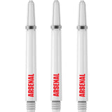 Arsenal FC Dart Shafts - Official Licensed - Dart Stems with Springs - The Gunners - White