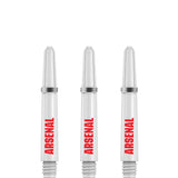 Arsenal FC Dart Shafts - Official Licensed - Dart Stems with Springs - The Gunners - White