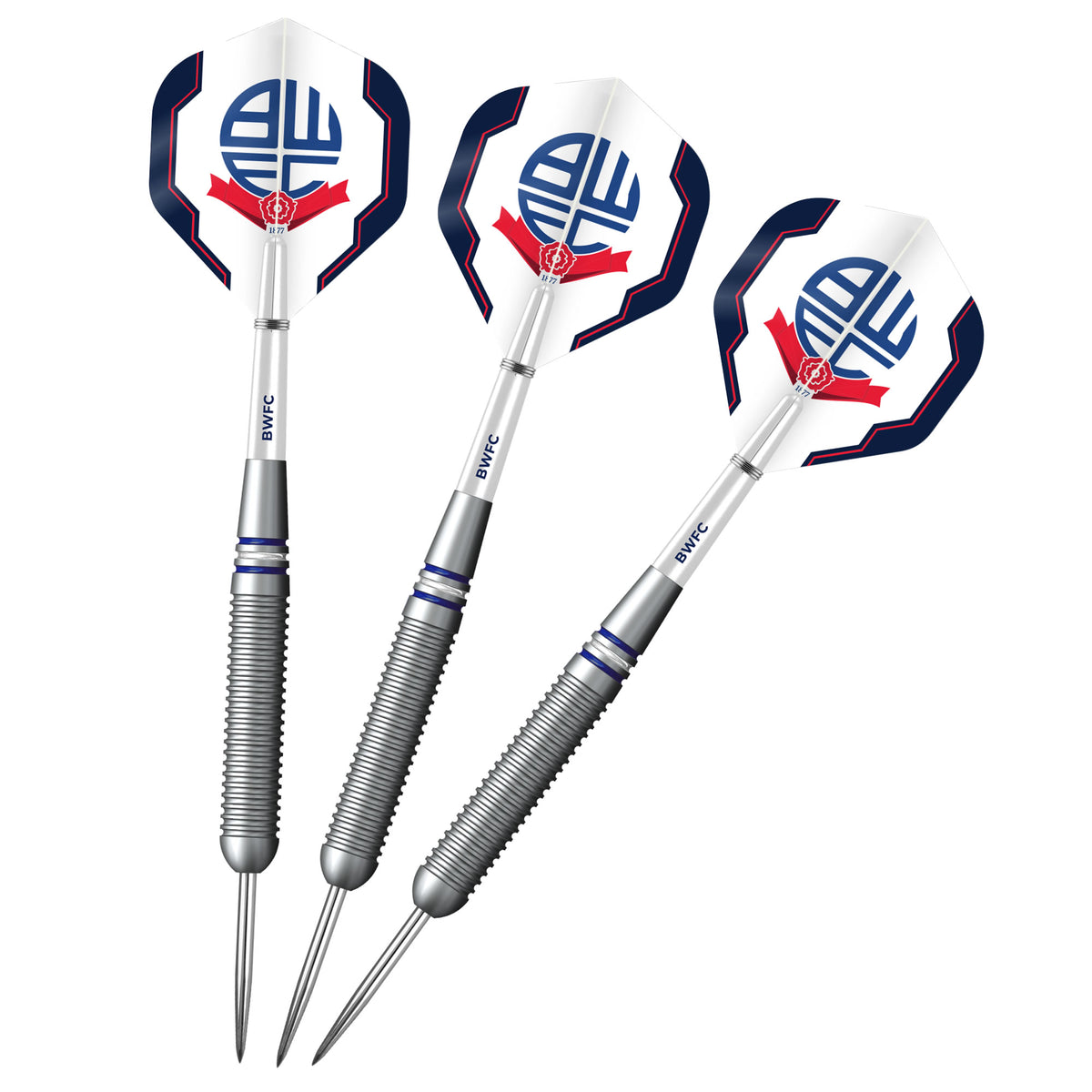 Bolton Wanderers Darts - Steel Tip Brass - Official Licensed - BWFC - 22g