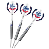 Bolton Wanderers Darts - Steel Tip Brass - Official Licensed - BWFC - 22g