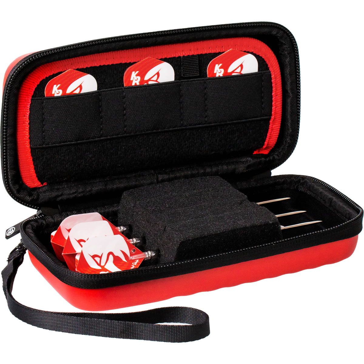 BULL'S Orbis Dart Case - S - Strong EVA - Red - Krzysztof Ratajski - Polish Eagle