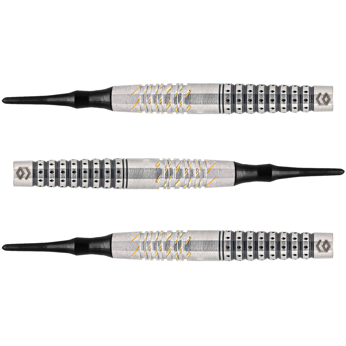 Caliburn Player Darts - Soft Tip - 90% - Silver & Gold - Han