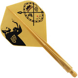 *Condor AXE Dart Flights - Devon Petersen - Standard - African Warrior - Inspiration 4 - Gold