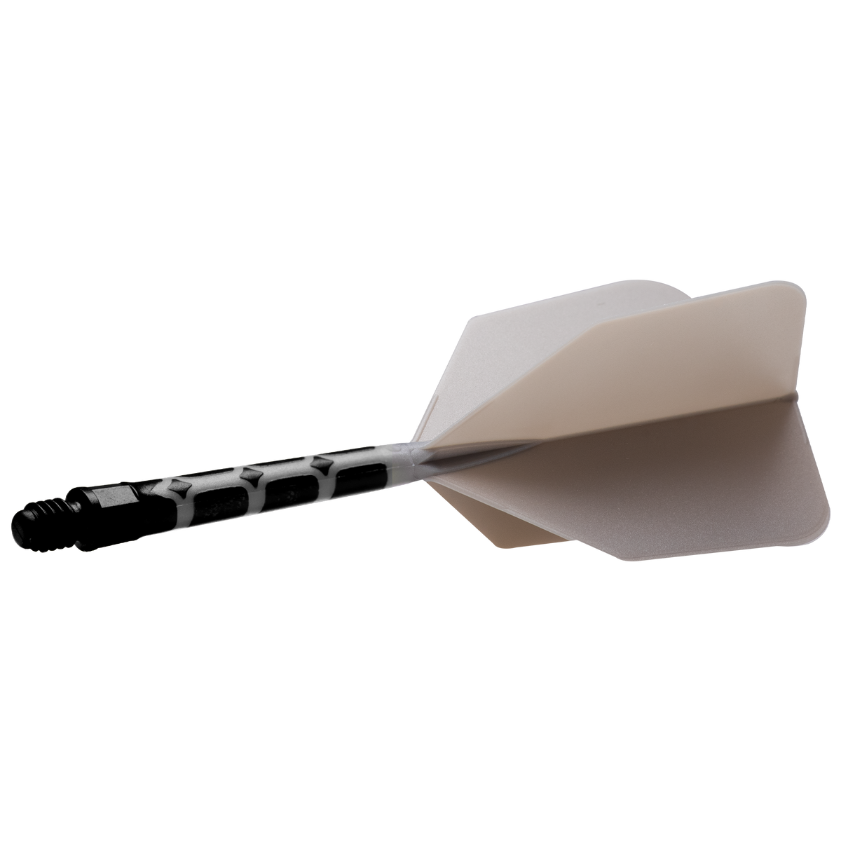 Cuesoul Rost T19 Integrated Dart Shaft and Flights - Big Wing - Black with Grey Flight