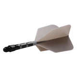 Cuesoul Rost T19 Integrated Dart Shaft and Flights - Big Wing - Black with Grey Flight