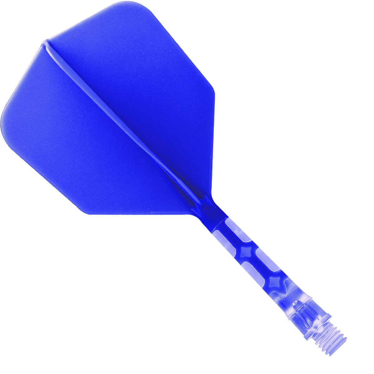 Cuesoul Rost T19 Integrated Dart Shaft and Flights - Big Wing - Clear with Blue Flight