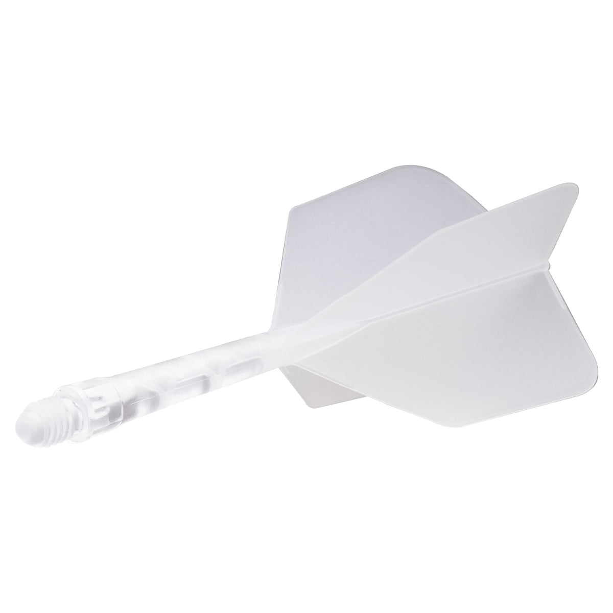 Cuesoul Rost T19 Integrated Dart Shaft and Flights - Big Wing - Clear with Clear Flight