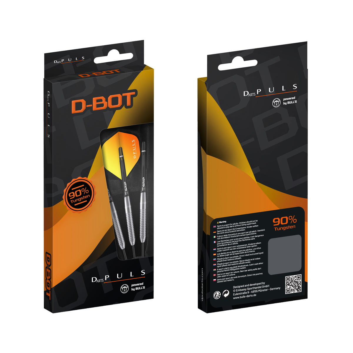 DPuls D-Bot Darts - Steel Tip - 90% Tungsten