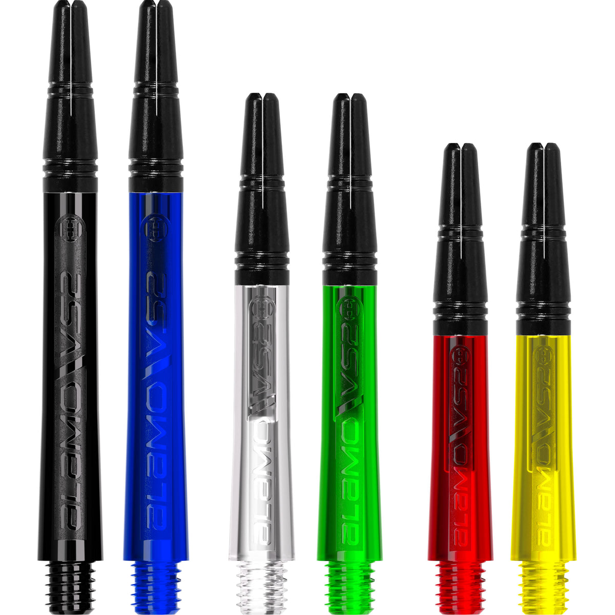 *Harrows Alamo VS2 Dart Shafts - Polycarbonate - Black Aluminium Top - Green