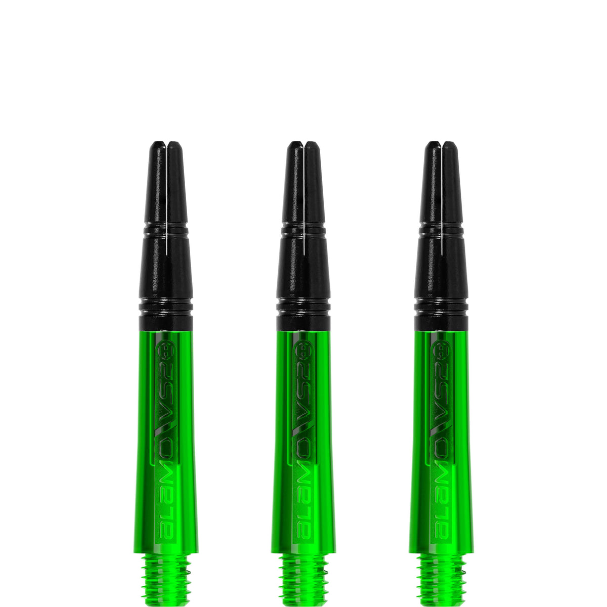 *Harrows Alamo VS2 Dart Shafts - Polycarbonate - Black Aluminium Top - Green