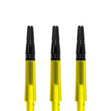 *Harrows Alamo VS2 Dart Shafts - Polycarbonate - Black Aluminium Top - Yellow