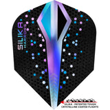 *Harrows Silika Dart Flights - Tough Crystaline Coated - Std - No6 - Colourshift