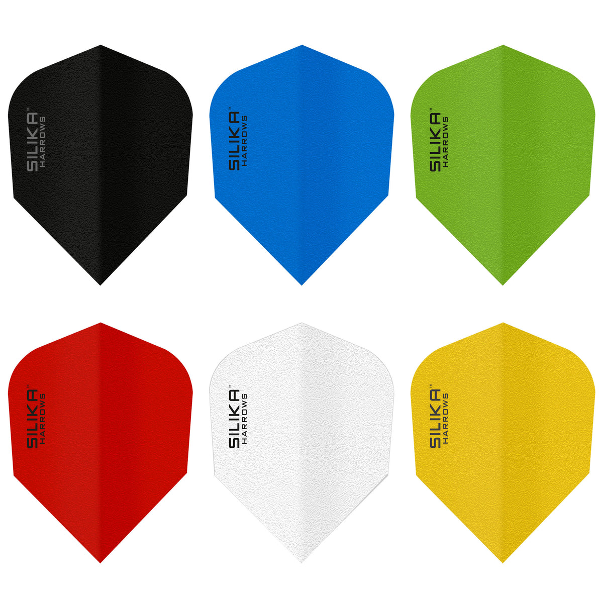 *Harrows Silika Dart Flights - Tough Crystaline Coated - Std - No6 - Solid Colours