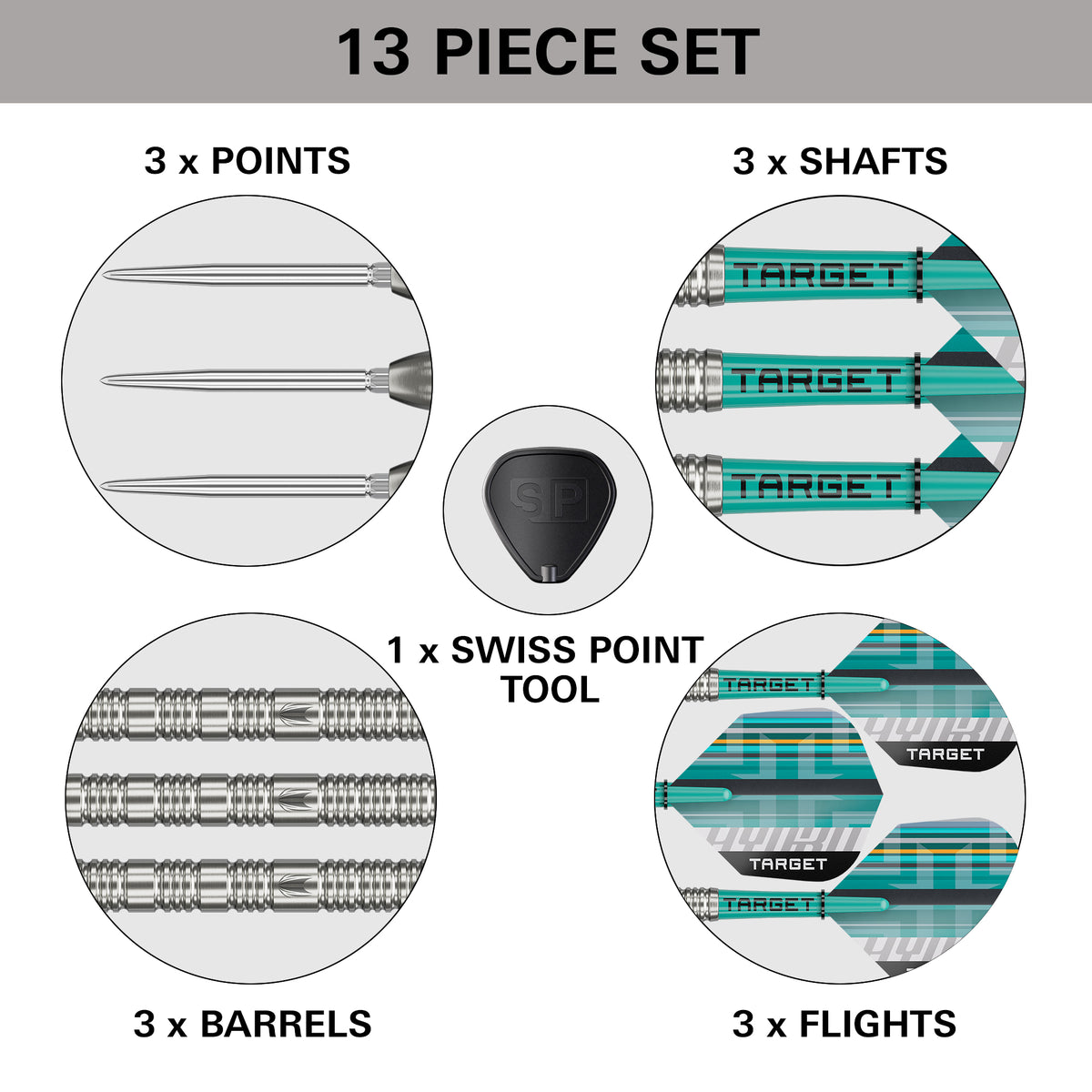 Target Hydro Darts - Steel Tip - 90% Tungsten - 02