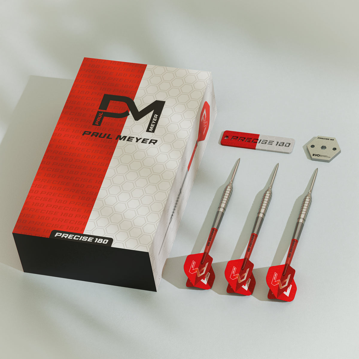Precise 180 Paul Meyer Darts - Steel Tip - 90% Tungsten