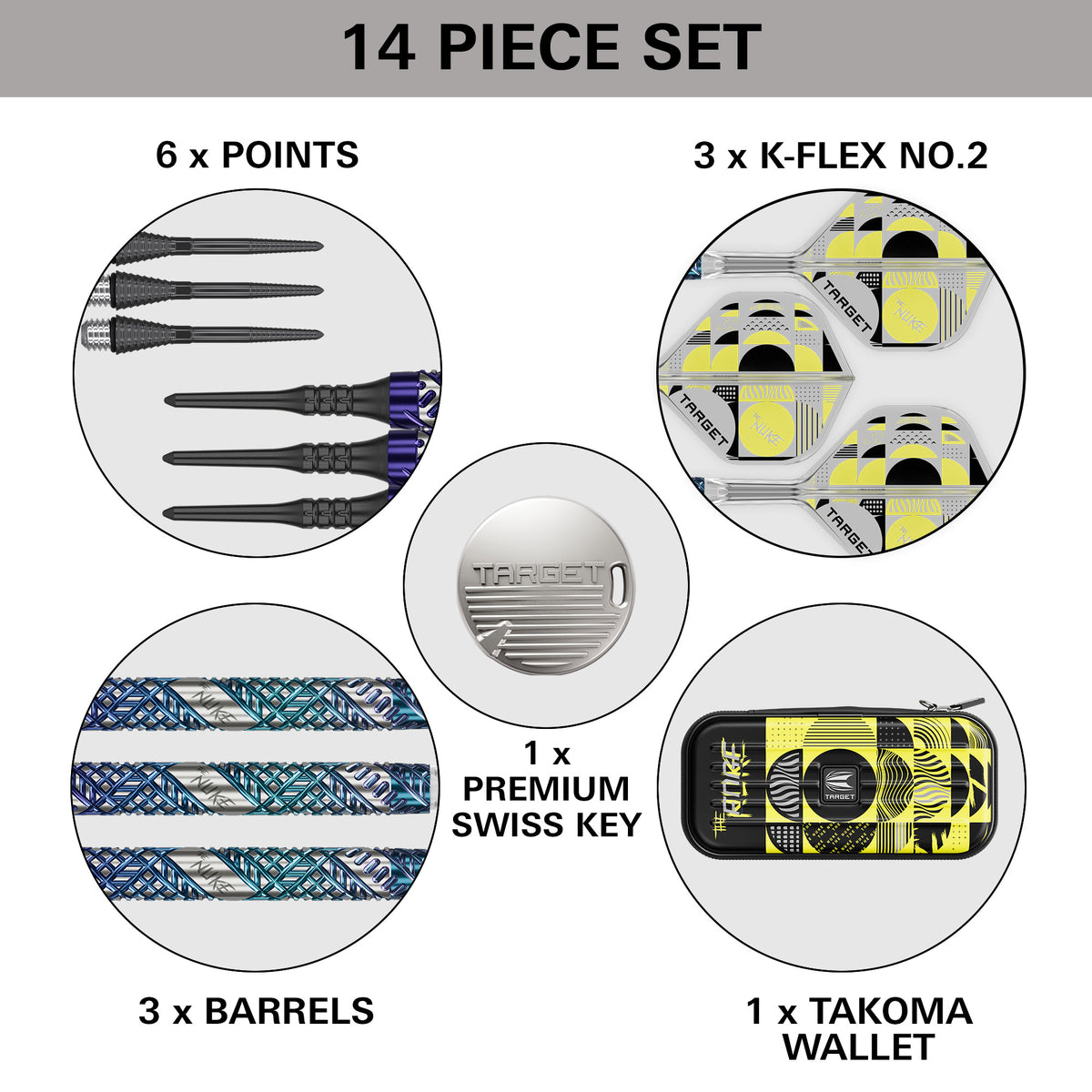 Target Luke Littler Darts - Soft Tip - 95% Tungsten - Edge
