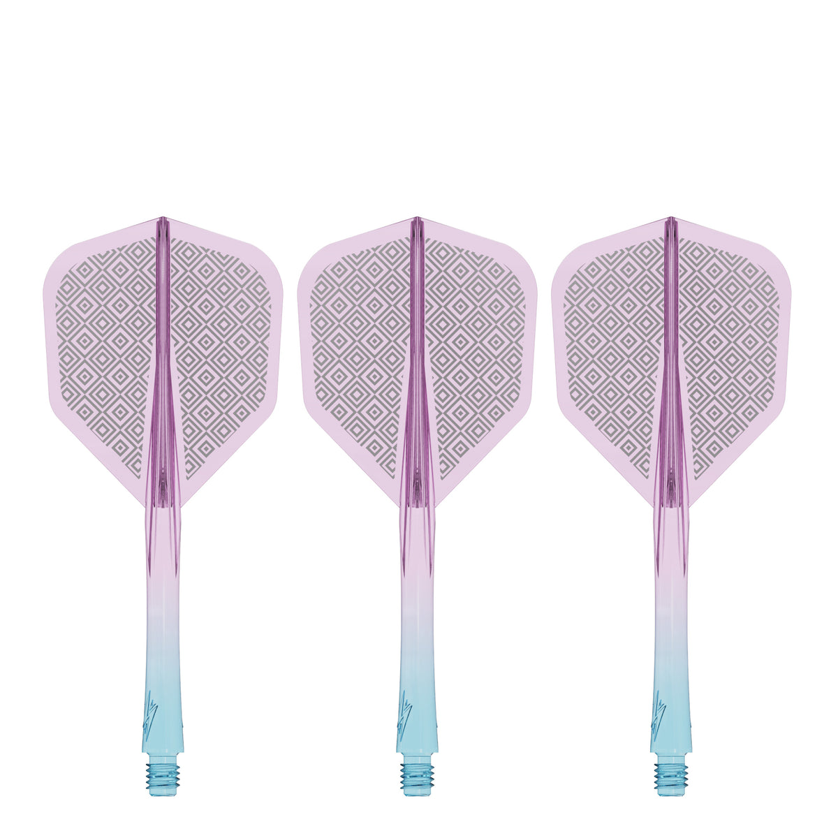 Caliburn SUP Flights - Moulded Shaft and Flight -  Standard No6 - Block - Blue & Purple