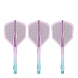 Caliburn SUP Flights - Moulded Shaft and Flight -  Standard No6 - Block - Blue & Purple