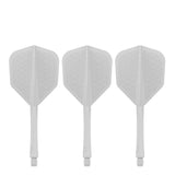 Caliburn SUP Flights - Moulded Shaft and Flight -  Standard No6 - Waves - White