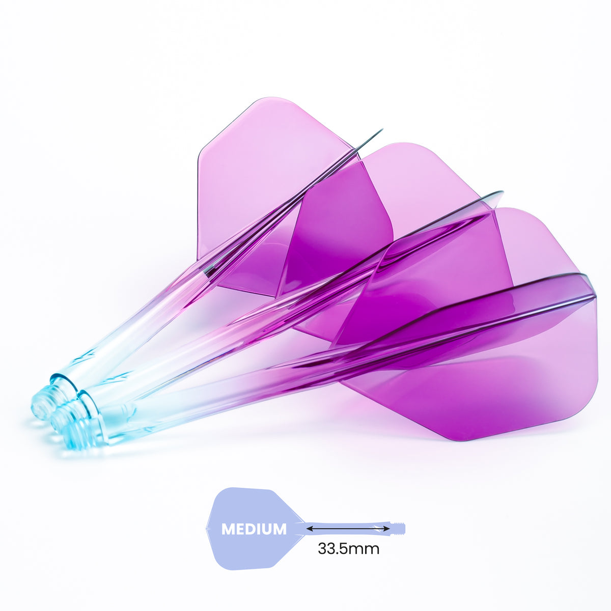 Caliburn SUP Flights - Moulded Flight & Shaft - Standard No6 - Two Tone
