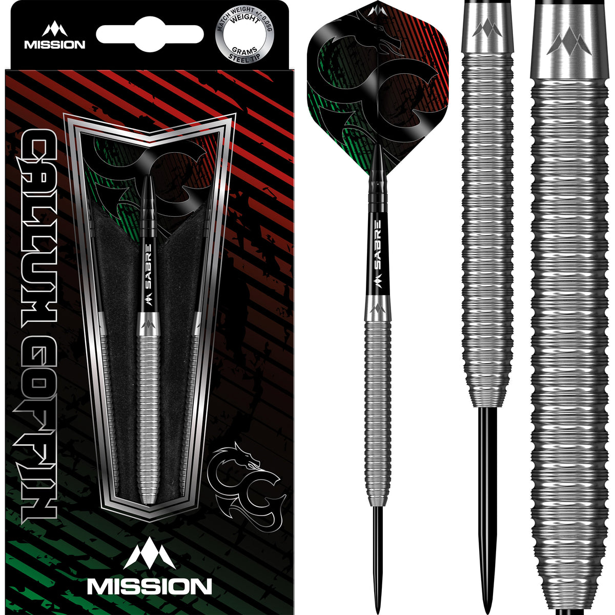 *Mission Callum Goffin Darts - Steel Tip - 90% - Micro Grip