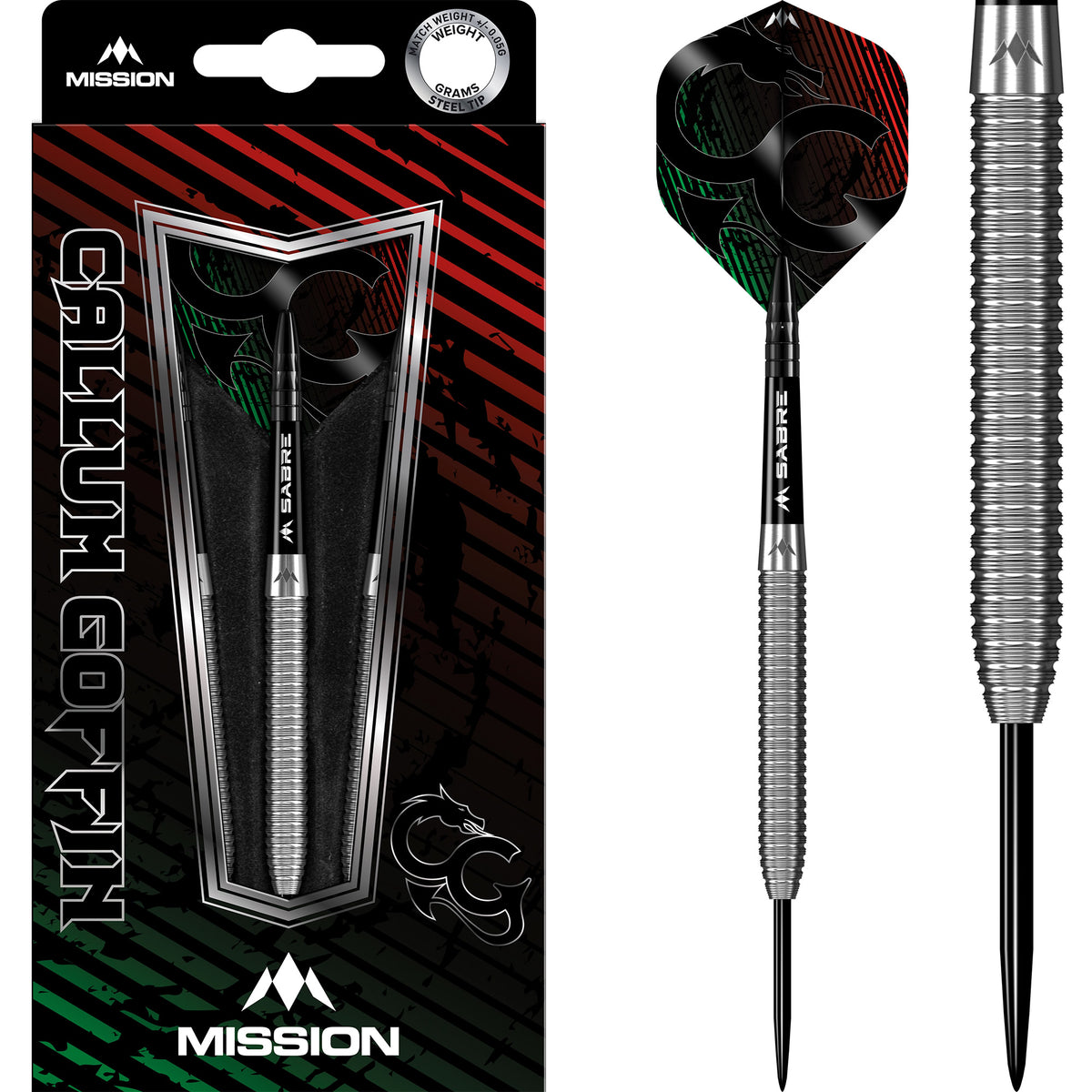*Mission Callum Goffin Darts - Steel Tip - 90% - Micro Grip