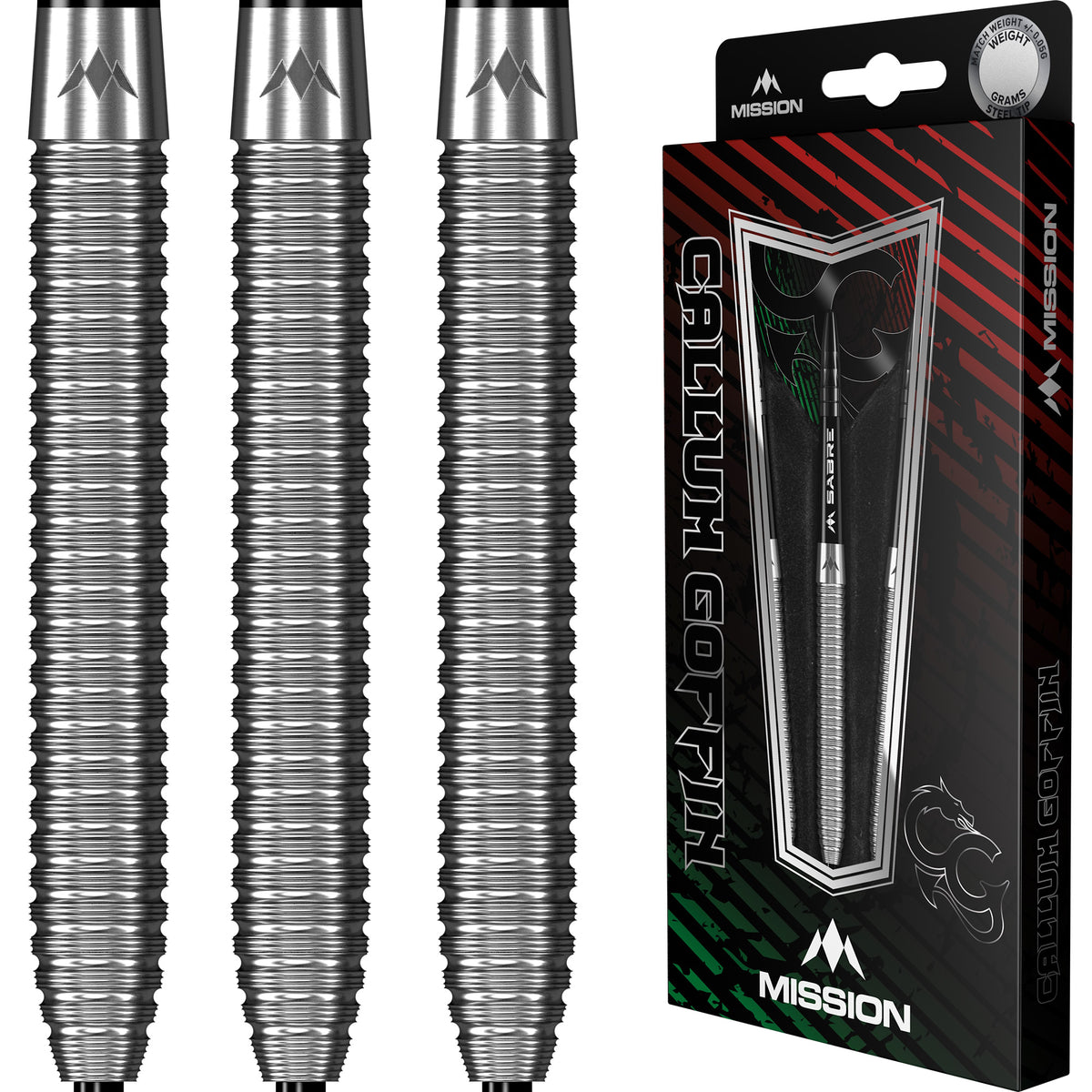 *Mission Callum Goffin Darts - Steel Tip - 90% - Micro Grip