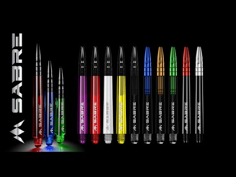 *Mission Sabre Shafts - Polycarbonate Dart Stems - Black - Blue Top