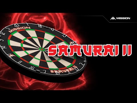 *Mission Samurai II Dartboard - Ultra Thin Wire - Professional Board