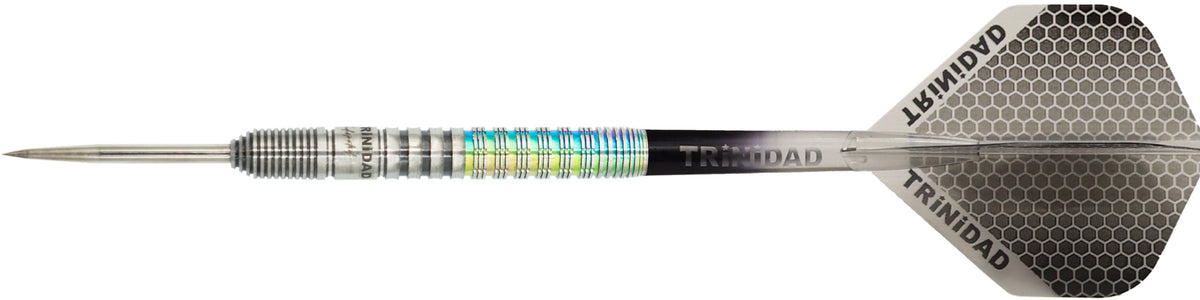 Trinidad Undisputed Darts - Steel Tip - 95% Tungsten - Romero 3 - Rainbow - 20g