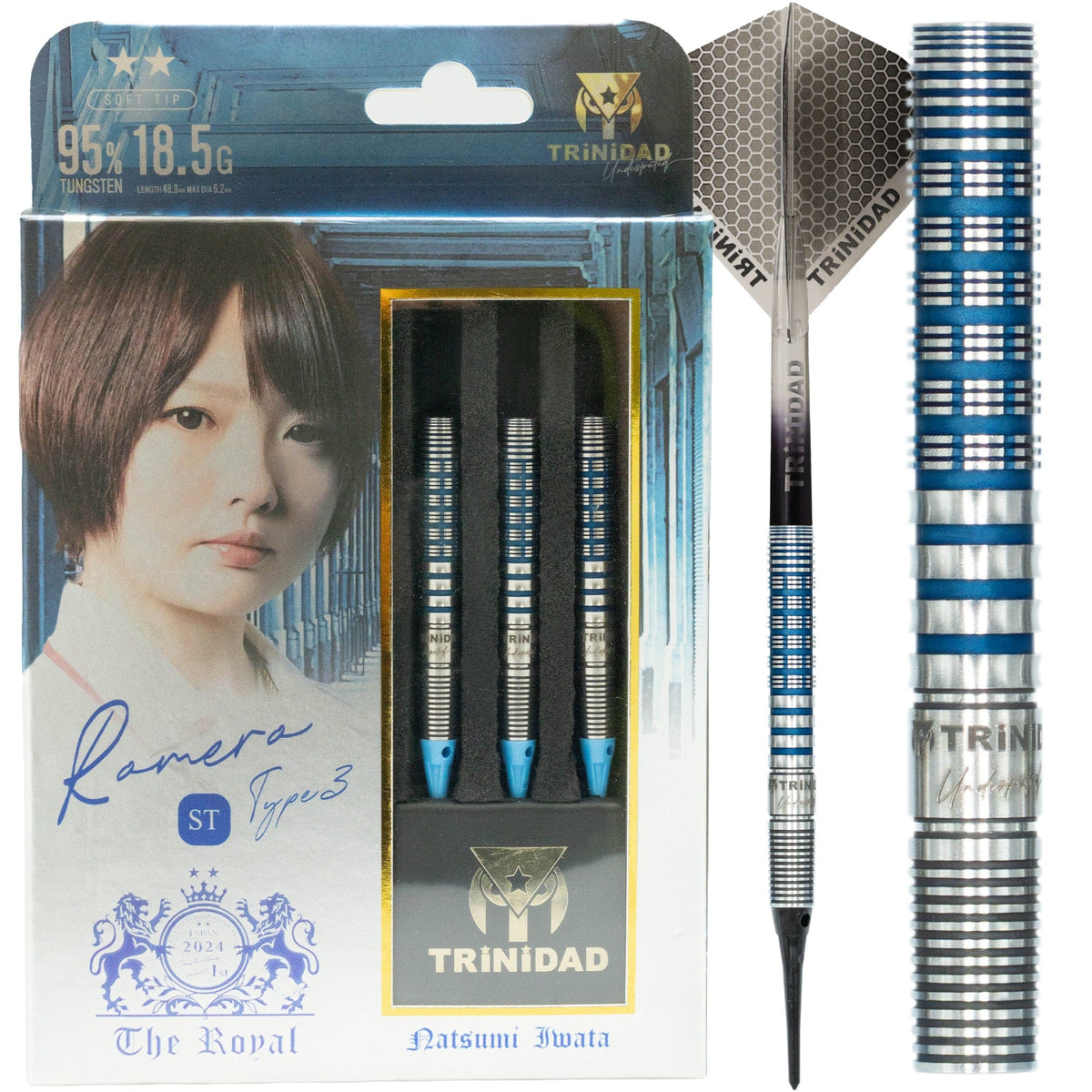 Trinidad The Royal Darts - Soft Tip - 95% Tungsten - Romero 3 - 18.5g