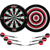 *Ruthless Rivals Dartboard - Family Darts Game - Paper Wound Board - inc 2 sets of Darts