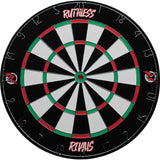 *Ruthless Rivals Dartboard - Family Darts Game - Paper Wound Board - inc 2 sets of Darts