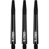 Ruthless Sting Dart Shafts - Polycarbonate - Solid Black - Black Top