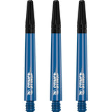 Ruthless Sting Dart Shafts - Polycarbonate - Solid Blue - Black Top