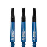 Ruthless Sting Dart Shafts - Polycarbonate - Solid Blue - Black Top