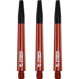 Ruthless Sting Dart Shafts - Polycarbonate - Solid Red - Black Top