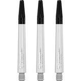 Ruthless Sting Dart Shafts - Polycarbonate - Solid White - Black Top