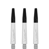 Ruthless Sting Dart Shafts - Polycarbonate - Solid White - Black Top