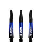 Ruthless Sting XT Dart Shafts - Polycarbonate - Gradient Black & Blue - Black Top
