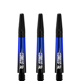 Ruthless Sting XT Dart Shafts - Polycarbonate - Gradient Black & Blue - Black Top
