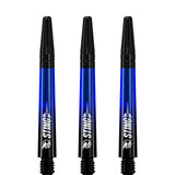 Ruthless Sting XT Dart Shafts - Polycarbonate - Gradient Black & Blue - Black Top