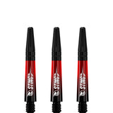 Ruthless Sting XT Dart Shafts - Polycarbonate - Gradient Black & Red - Black Top