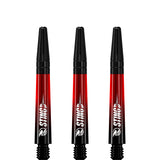 Ruthless Sting XT Dart Shafts - Polycarbonate - Gradient Black & Red - Black Top