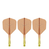 Caliburn SUP Flights - Moulded Shaft and Flight -  Standard No6 - Crack - Yellow & Orange