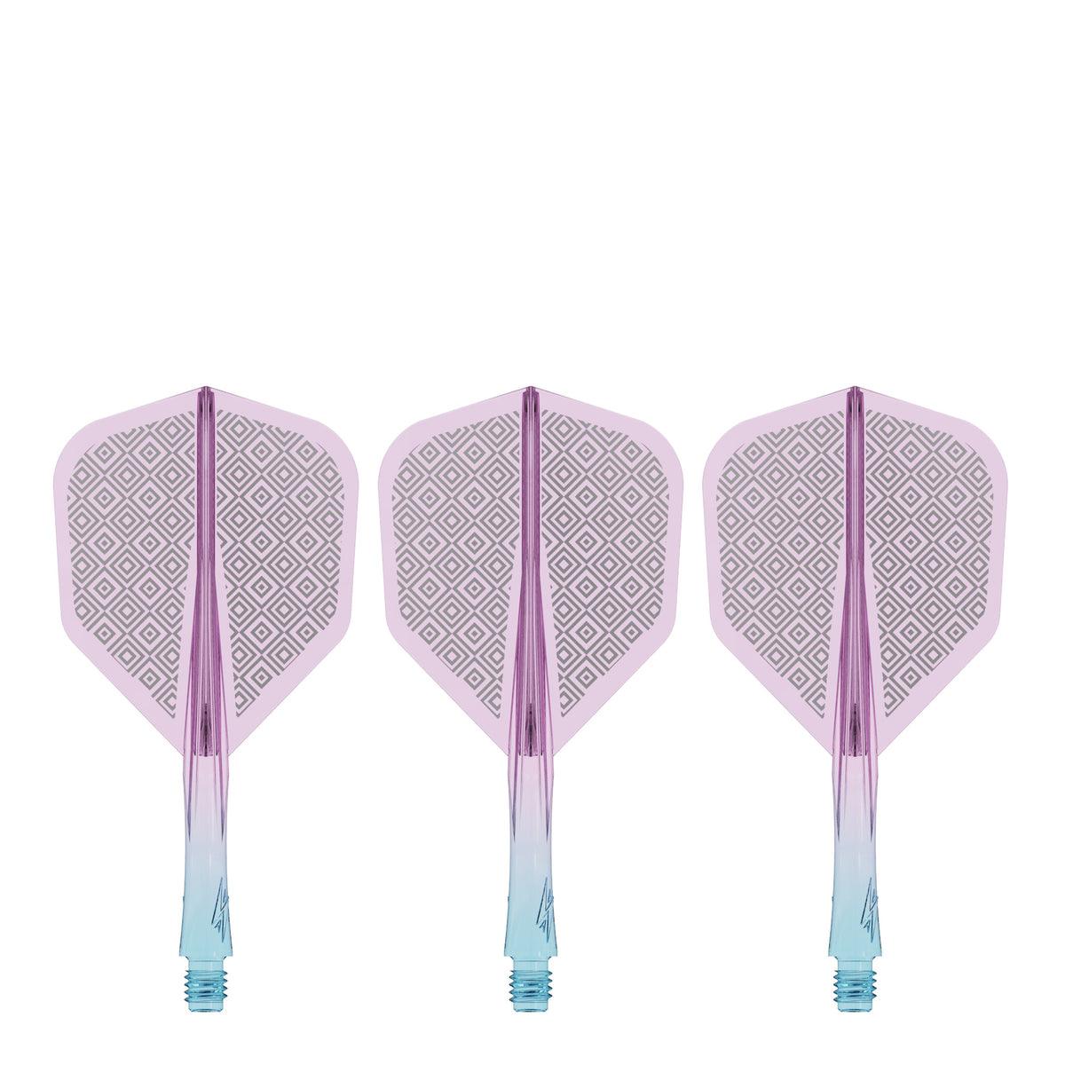 Caliburn SUP Flights - Moulded Shaft and Flight -  Standard No6 - Block - Blue & Purple