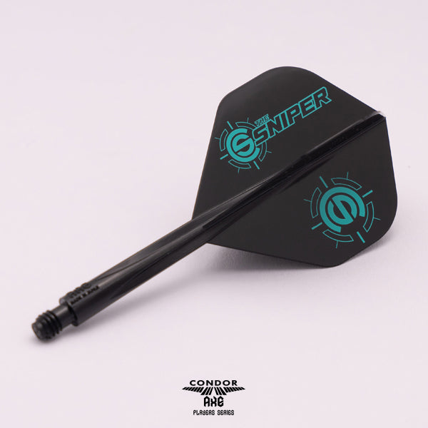 *Condor AXE Dart Flights - Standard - Connor Scutt - The Sniper - Black
